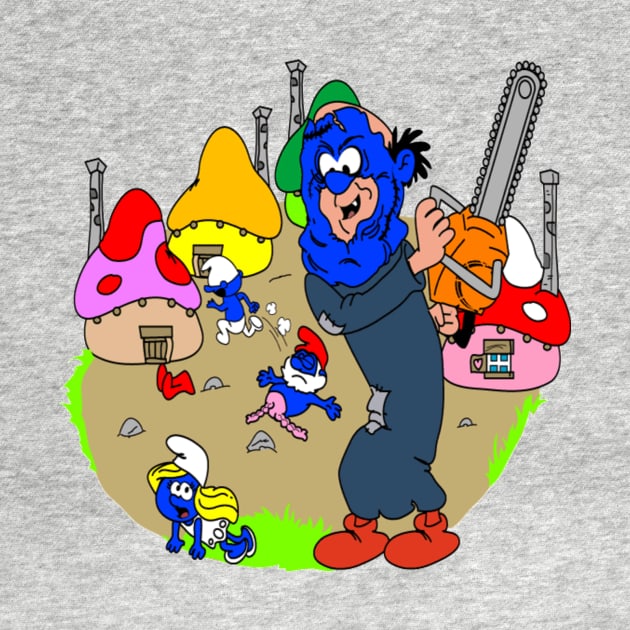 Smurf Village Chainsaw Massacre by Bleake